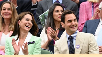 Kate Middleton Makes Stylish Appearance as She Joins Roger Federer at Wimbledon